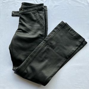 Womens Joseph‎ Israel black 100% stretch leather pants size 4